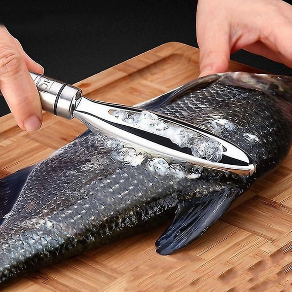 Kitchen Accessories Stainless Steel Fish Scales Scraper Quick Remove Graters Fish Cleaning Peeler Scraper Fish Bone Tweezers Gadge Tool