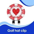 thumbnail image 3 of braveheart Metal Golf Marker Portable Removable Detachable Hat Clothing Clamp Ball Locating Mark Marking Tools Attachments Heart Shape 1Set, 3 of 6