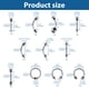 thumbnail image 3 of Hvxrjkn 79 Uds Piercing Jewelry Kit Pro Piercing Kit 316L Acero Inoxidable Body Septum Piercing Kit 16G Anillo para el Vientre Lengua Tragus Pezón Nariz Cejas Piercing Herramientas Piercing Agujas Pinzas, 3 of 11