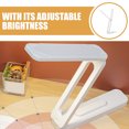thumbnail image 4 of Lámpara de escritorio plegable de doble cabezal, luz de lectura LED, lámpara de mesa recargable, luz de noche para dormitorio con USB, 4 of 8