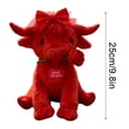thumbnail image 2 of Red Highland Cow Stuffed Animal Plush, 10" Soft Toy, Valentine's Day Gift for Women Men, Birthday Present, New Year Home Decor, 2 of 8