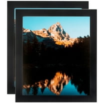 ArtToFrames 20" x 30" Soft Black Picture Frame, 20x30 inch Black MDF Poster Frame (WOM-5180), 2 Pack