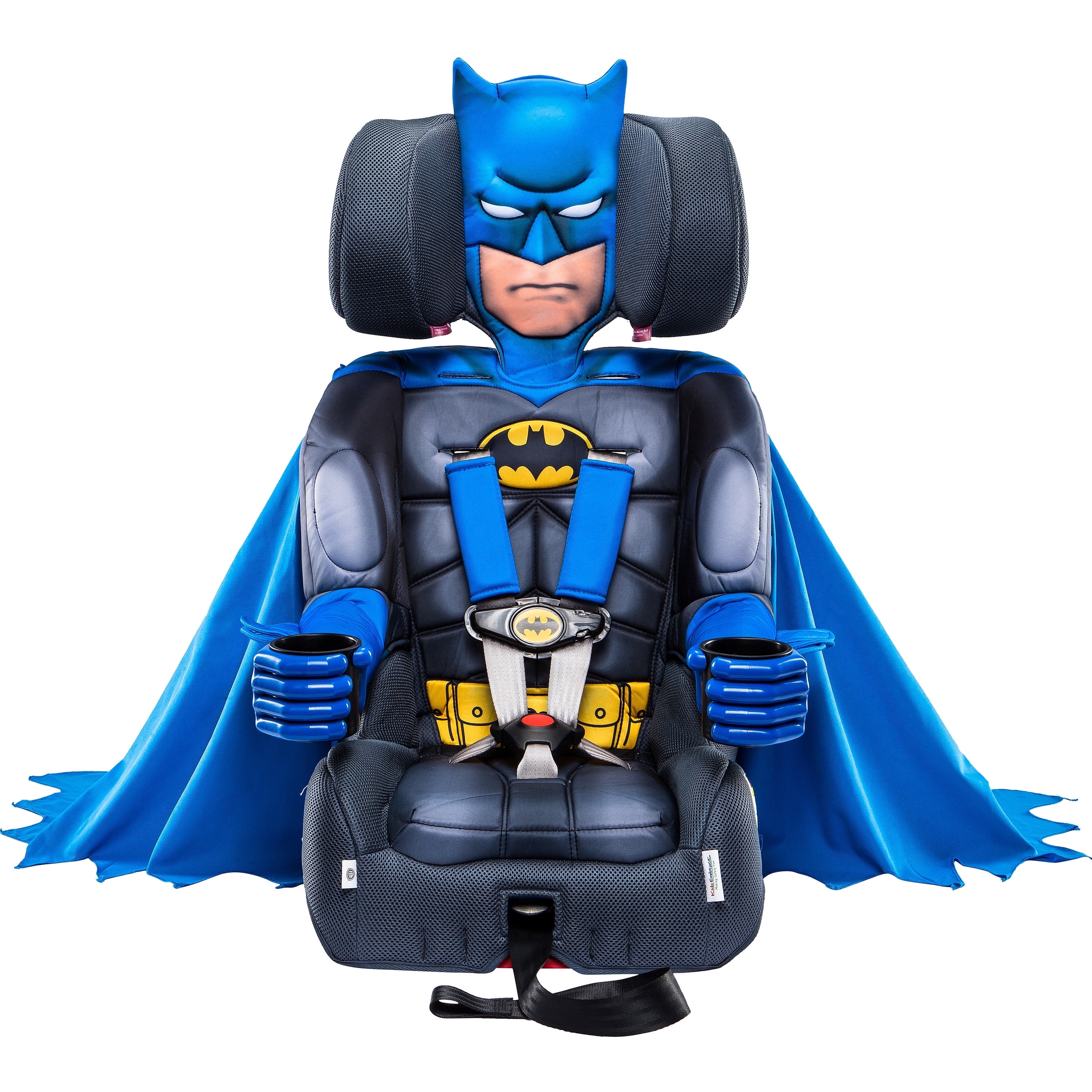 KidsEmbrace Batman Blue 2-in-1 Combination Harness to Booster Car Seat, Forward-Facing Harness, Booster, Multi-Position Headrest, Toddler