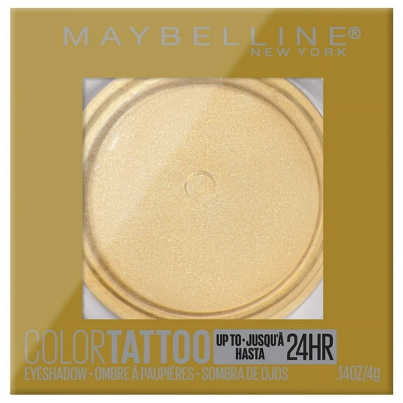 Maybelline Color Tattoo Up To 24HR Longwear Cream Eyeshadow Makeup, Golden Girl, 0.14 oz