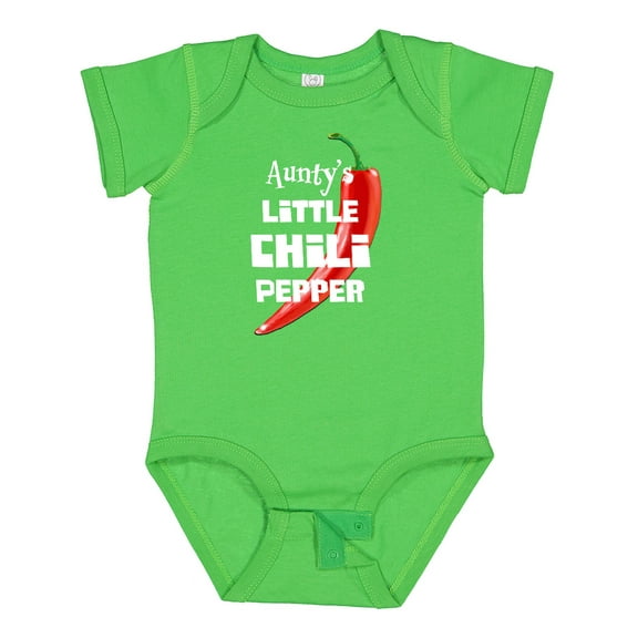 Inktastic Aunty's Little Chili Pepper Boys or Girls Baby Bodysuit