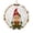 A002- Blue, variant on Christmas Ornament 8 Inch Carousel Style Hanging Decor, Crystal Suncatcher for Home Holiday Display, Gold Accent Christmas Decoration, 1 Piece