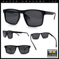 thumbnail image 2 of Polarized Gentlemanly Hipster Mens Sport Horn Rim Plastic Sunglasses [All Black], 2 of 7