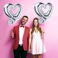 thumbnail image 3 of YIMWNYI 18 Inch Heart-Shaped Aluminum Foil Balloons - Wedding and Valentine's Day Decorations, Durable and Lightweight Party Balloons, Set of 4, 3 of 5