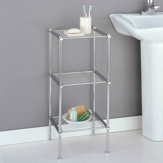 Neu Home Metro 3-Tier Shelf, Chrome