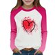 thumbnail image 2 of Blusas y camisas de manga larga y cuello redondo para niños y niñas, blusa informal de moda con bloques de color, manga larga y cuello redondo, estampado, para niñas de 2 a 15 años., 2 of 9