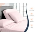 thumbnail image 3 of SGI Bedding Egyptian Cotton Top Split Sheet Set Solid Adjustable Bed 28" Split Head Cal King 600 TC 18" Deep Pink, 3 of 9