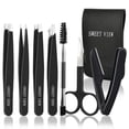 thumbnail image 1 of Kit de pinzas para cejas SWEET VIEW, 7 unidades, para mujer, con tijeras, 1 of 7