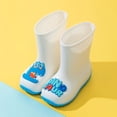 thumbnail image 3 of XFHLMJFF Girl Casual Trendy Shoes Children Elastic Rain Boots Textured Soles Non Light Comfortable Rain Shoes Versatile Wear for Indoor Outdoor 5.5-6Y, 3 of 6