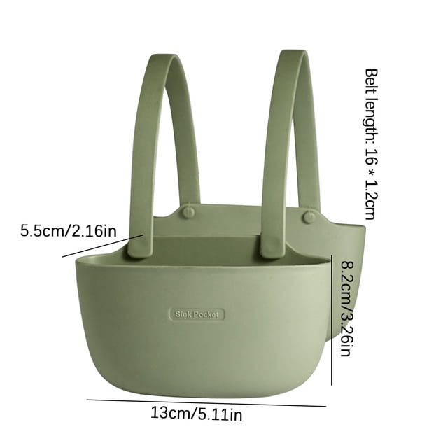 Robinets d'Évier de Cuisine Ou Sac de Rangement à Double Couche pour Évier de Cuisine Rangement Multifonctionnel pour Débris de Cuisine