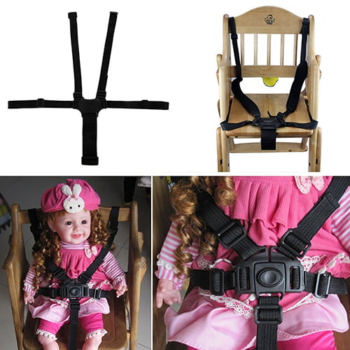 Baby Safety Strap Belt Adjustable 5 Point Harness Baby Safety Strap Belt for Stroller Pushchair Pram Buggy Safe Protection High Chair Baby Harness High Chair Straps 