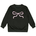 thumbnail image 1 of Sweat à Capuche à Manches Longues pour Filles avec Nœud Col Rond, 1 of 4