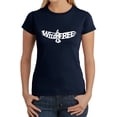 thumbnail image 1 of LA Pop Art Women's Word Art T-Shirt - Wild and Free Eagle, 1 of 2