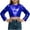 Blue, variant on Toddler Boys and Girls Tops,Kids Long Sleeve Tops Solid Color Metallic Round Neck Crop Top for Girls Age 3-16 Tops