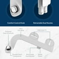 thumbnail image 2 of Bio Bidet SlimEdge Simple Bidet Toilet Attachment in White with Dual Nozzle, Fresh Water Spray, Non Electric, Easy to Install, Brass Inlet and Internal Valve, 2 of 8