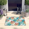 thumbnail image 2 of Pioneer Flower Floral Print Flannel Non Slip Door Rugs,Washable Door Mats Indoor,Decorative Door Mats,Dirt-Resistant and Absorbent Doormat for Entrance,Bedroom,Kitchen,Bathroom,31.5"x17", 2 of 4