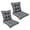 Gray, variant on Eurhowing Waterproof Patio Rocking Chair Cushions 1-Piece, 3" Thick Outdoor Chair Cushion with Ties, Non-Slip Seat Pad for Garden Lawn Furniture, 1Pack, Gray Leaves