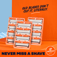 thumbnail image 4 of Dollar Shave Club Classic 4 Blade Razor Refill Easy Rinsing (12ct), 4 of 7