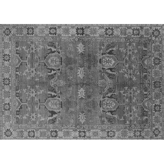Ahgly Company Indoor Rectangle Oriental Gray Traditional Area Rugs, 8' x 12'