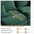 thumbnail image 3 of Dinosisco 84"L Deep Seat Sofa, Corduroy Upholstered Sleeper Couch for Living Room, Green, 3 of 8