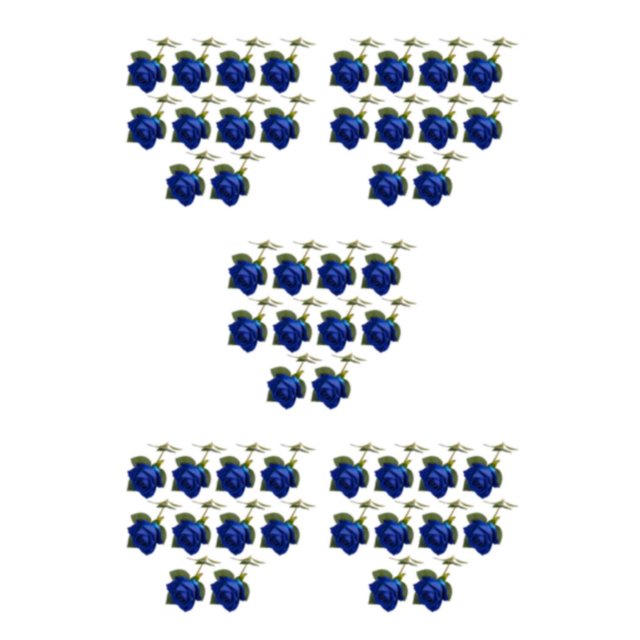 Injueey 10 piezas de flores falsas de plástico para la decoración de la boda - Flores artificiales ecológicas fáciles de limpiar Type2 NO2