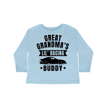 

Inktastic Great Grandmas Lil Racing Buddy Gift Toddler Boy or Toddler Girl Long Sleeve T-Shirt