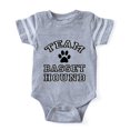 thumbnail image 1 of CafePress - Team Basset Hound - Cute Infant Baby Football Bodysuit, 1 of 1