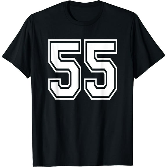 Number 55 T-Shirt Birthday Varsity Sports Team Jersey
