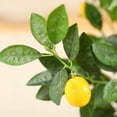 thumbnail image 3 of 4 ft Artificial lemon Plants with Realistic Leaves and Natural Trunk, Fake Potted Tree, 3 of 9
