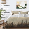 thumbnail image 4 of Brown Forest Bedding 3 Piece Duvet Cover Set Full Size, Vintage Tree Farmhouse Botanical Soft Microfiber Comforter Cover with Zipper Closure & Pillowcases, Wrinkle & FadeResistant Quilt Cover, 4 of 9