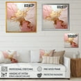 thumbnail image 4 of Designart "Fusion Of Gold And Pink Paint" Abstract Painting Floater Framed Canvas Art Print, 4 of 5