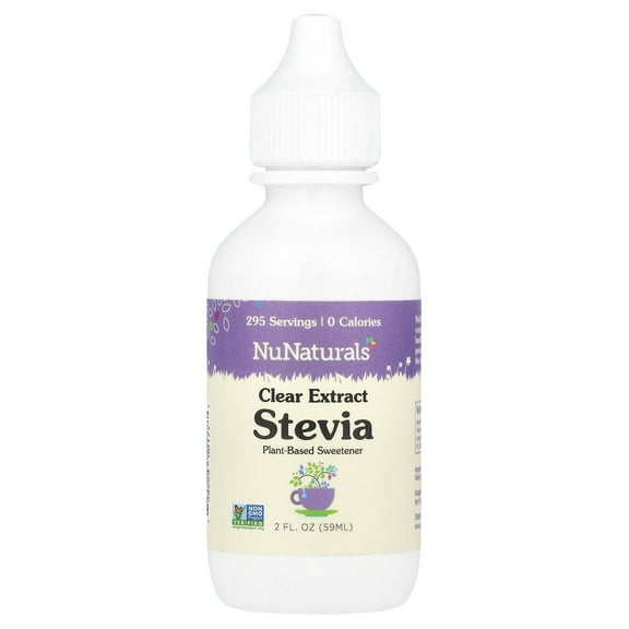 Nunaturals Nustevia Clear Extract Herbal Supplement, 2 Oz