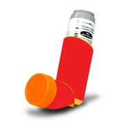 Skin Decal Wrap Compatible With Proventil HFA Asthma Inhaler Sticker Design Solid Red