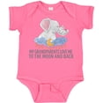 thumbnail image 3 of Inktastic My Grandparents Loves Me to the Moon and Back Elephants Boys or Girls Baby Bodysuit, 3 of 5