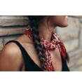 thumbnail image 4 of 1 Red Bandana 100% Cotton Scarf Head Face Cover Neck Gaiter Paisley Flag Scarves, 4 of 4