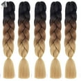 thumbnail image 3 of PULLIMORE 24 inch Braid Crochet Hair Extension Twist Kanekalon Synthetic Braiding Hair Jumbo Braiding - 5 Packs, 3 of 5