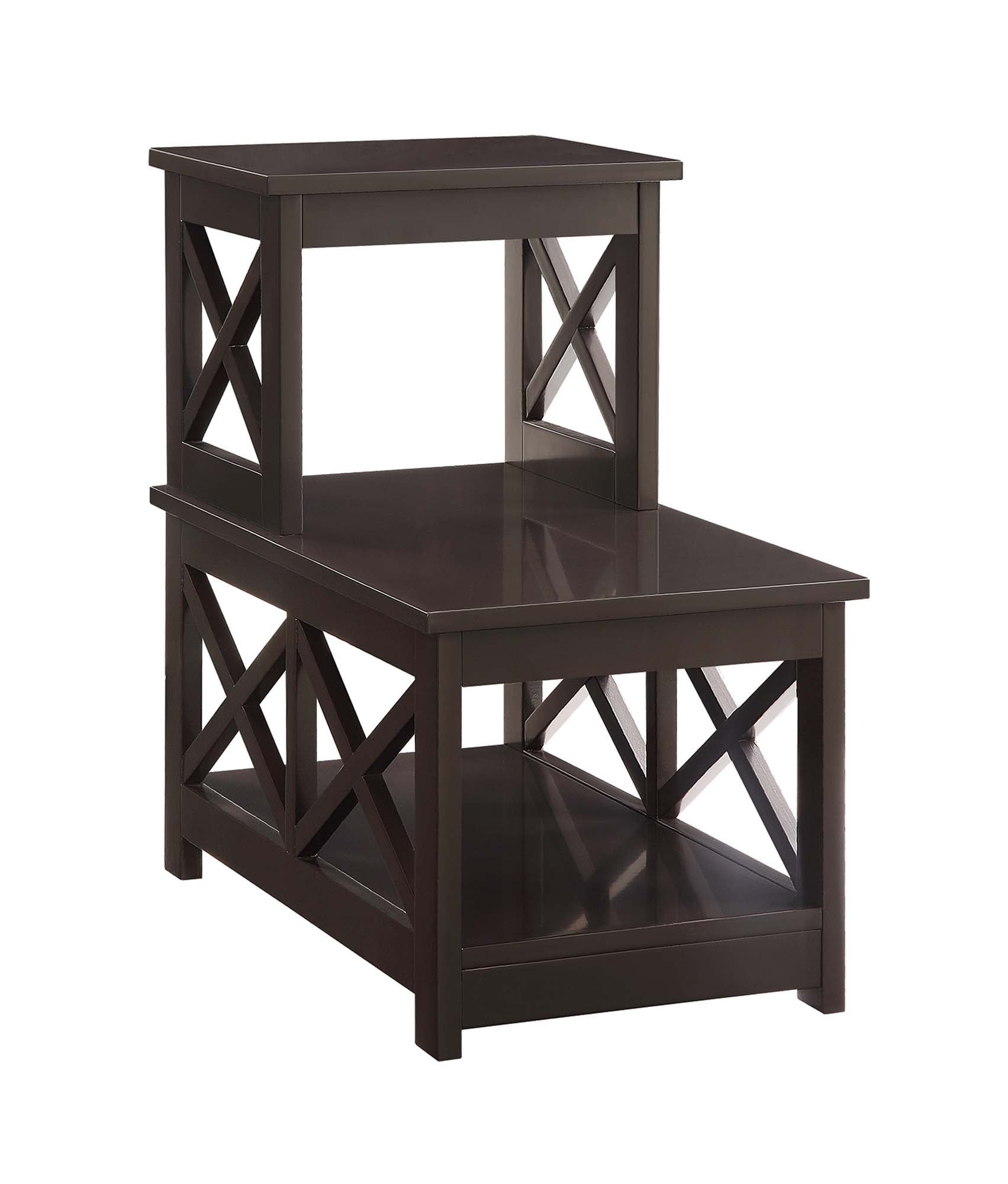 Convenience Concepts Oxford 2 Step Chairside End Table, Multiple Finishes