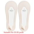 thumbnail image 5 of 5 Pairs Women's Anti Slip Low Cut Invisible Socks Super Thin Ice Silk Not Show Design Liner Socks For Office And Travel, 5 of 21