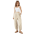 thumbnail image 2 of Women Baggy Wide Leg Pants Casual Elastic Waisted Palazzo Harem Pants with Pockets L, 2 of 7