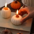 thumbnail image 4 of Pumpkin Shaped Candle Halloween Pumpkin Decor Fall Pumpkin Decor Decorative Candle for Home Halloween Party Table Decor Seasonal Home Accent 1 Count, 4 of 7