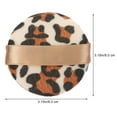 thumbnail image 2 of MUSEYA 4pcs Leopard Print Makeup Soft Cosmetics Powder Applicators For Loose Powder For Home Salon Use Makeup Lovers, 2 of 8