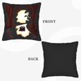 thumbnail image 6 of Set of 2 Square Throw Pillow Covers 18x18in - Elegant Night Road Design with Moonlight Reflection Perfect for Couch Bed or Car, 6 of 8