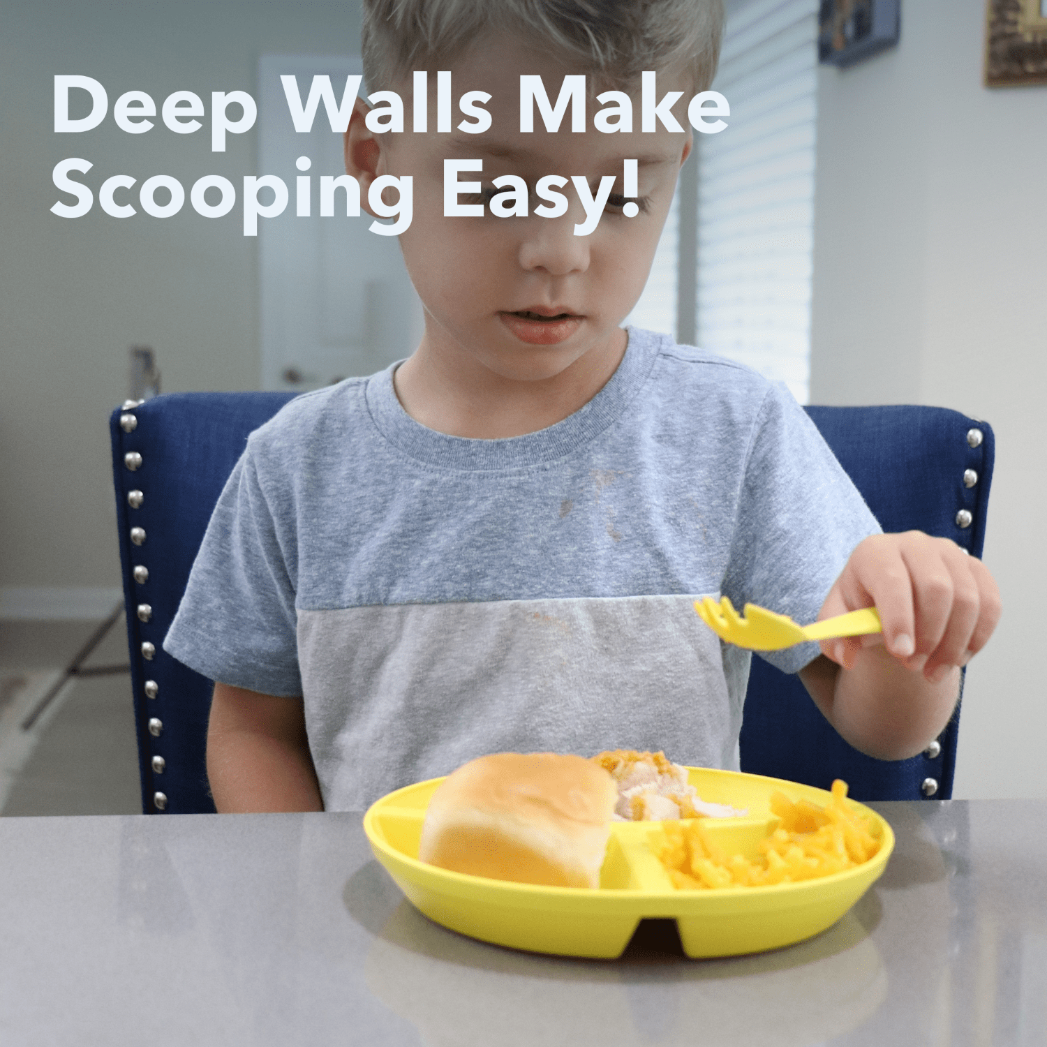 ReUSAbles by Re-Play Recycled Plastic, 3-Pack Plates, Bowls and Sporks Set for Toddlers, Multicolor