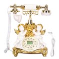 thumbnail image 2 of Retro Landline Phone, LCD Display One Button Calling Retro Antique Telephone  for Office MS-8334B, Gold,MS-8334C, Silver, 2 of 7
