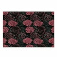 thumbnail image 1 of Floral Cutting Board, Ombre Style Flourishing Rose Blooms Valentines Anniversary Image, Decorative Tempered Glass Cutting and Serving Board, Small Size, Charcoal Grey Magenta, by Ambesonne, 1 of 1