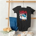thumbnail image 4 of Tootsie Mr Owl Patriotic USA America Romper Boys or Girls Infant Baby Brisco Brands 12M, 4 of 6